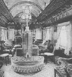 Salon d'un wagon Pullman